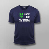 HACK THE SYSTEM Programming T-shirt For Men