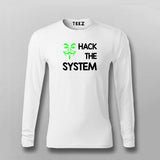 HACK THE SYSTEM Programming T-shirt For Men