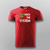 HACK THE SYSTEM Programming T-shirt For Men