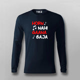 HORN NAI GAANA BAJA Hindi Funny T-shirt For Men