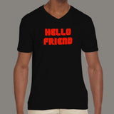 Hello Friend Mr Robot V Neck T-Shirt For Men Online India