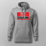 Hello My Name Is Besharam Funny Hoodies For Men Online India