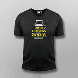 Hindi Teachers Can Do Virtually Anything Funny Hindi T-shirt For Men