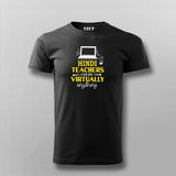 Hindi Teachers Can Do Virtually Anything Funny Hindi T-shirt For Men