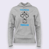 I'd Rather Be Traveling Space Alien Hoodie