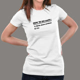 How To Do Math T-Shirt For Women India