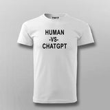 Human vs ChatGPT T-shirt For Men