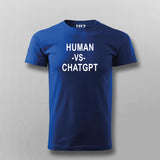 Human vs ChatGPT T-shirt For Men