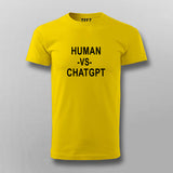 Human vs ChatGPT T-shirt For Men