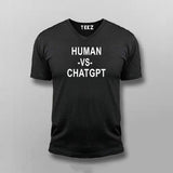 Human vs ChatGPT T-shirt For Men