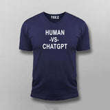 Human vs ChatGPT T-shirt For Men