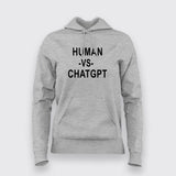 Human vs ChatGPT T-Shirt For Women