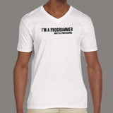 I Am A Programmer And I AM A Professional V Neck T-Shirt For Men Online India