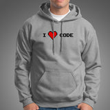 I Love Code Hoodies For Men Online India