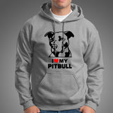 I Love Pitbull Hoodies For Men Online India