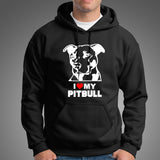 I Love Pitbull Hoodies India