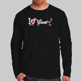 I Love Wine Men's Wine Lover T-Shirt