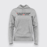 I AM THE DIFFERENCE BETWEEN FIT AND FAT T Gym Hoodies For Women