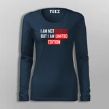 I Am Not Perfect But I Am Limited Edition Funny Attitude T-Shirt For Women