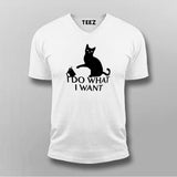 I Do What I Want Cat T-Shirt For Men