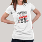 Pet My Dog T-Shirt For Women India