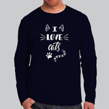 I Love Cats T-Shirt For Men