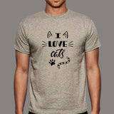 I Love Cats T-Shirt For Men