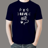 I Love Cats T-Shirt For Men