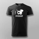 I Love Dachshunds T-Shirt For Men