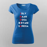 India Food T-shirt For Women India