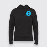 Internet Explorer - Morse Code logo Hoodies For Women Online India