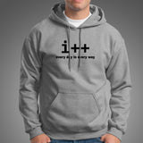 I++ Every Day In Every Way Funny Programming Hoodies Online India