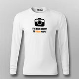 I've Been Known To Flash People Funny Photography T-Shirt For Men