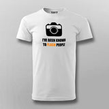 I've Been Known To Flash People Funny Photography T-Shirt For Men