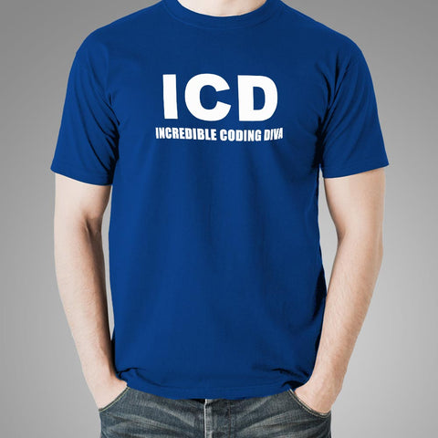 Incredible Coding Diva ICD Funny T-Shirt For Men Online India