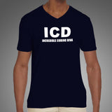 Incredible Coding Diva ICD Funny V Neck T-Shirt For Men Online India