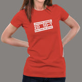 Funny ID10T Error Women's Tee - Geek Chic