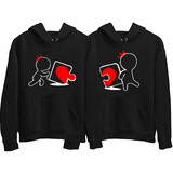 Incomplete without you his & her Love Puzzle Couple Hoodies