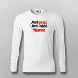 Jitni Gaali Utni Pakki Yaaree T shirts For Men Online India