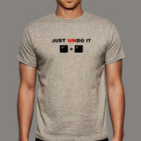 Just Undo It Ctrl Z Programmer Coding Humor T-Shirt For Men India