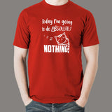 Lazy Cat - I Will Do Nothing Today Men’s T-Shirt