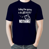 Lazy Cat - I Will Do Nothing Today Men’s T-Shirt