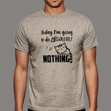 Lazy Cat - I Will Do Nothing Today Men’s T-Shirt