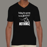 Lazy Cat - I Will Do Nothing Today Men’s T-Shirt