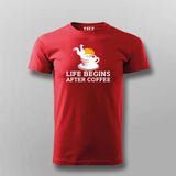 Life Begins After Coffee T-Shirt For Men