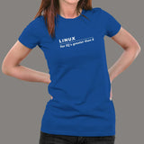 Linux For IQ's Greater Than 8 Women's T-Shirt Online India