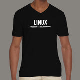 Linux Where There Is A Shell There Is A Way V Neck T-Shirt For Men Online India