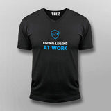 Living Legend At Work V Neck T-Shirt India