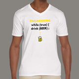 Funny Engineer Love Beer Drink Booze Code Programming T-shirt For Men