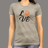 Love Golden Retriever T-Shirt For Women